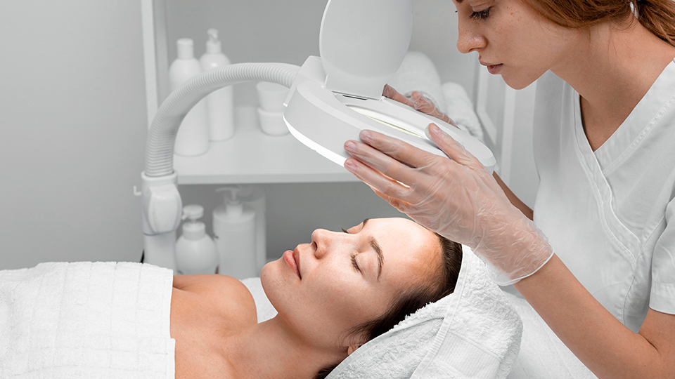 What happens during a chemical peel treatment? 5 monitoring the skin